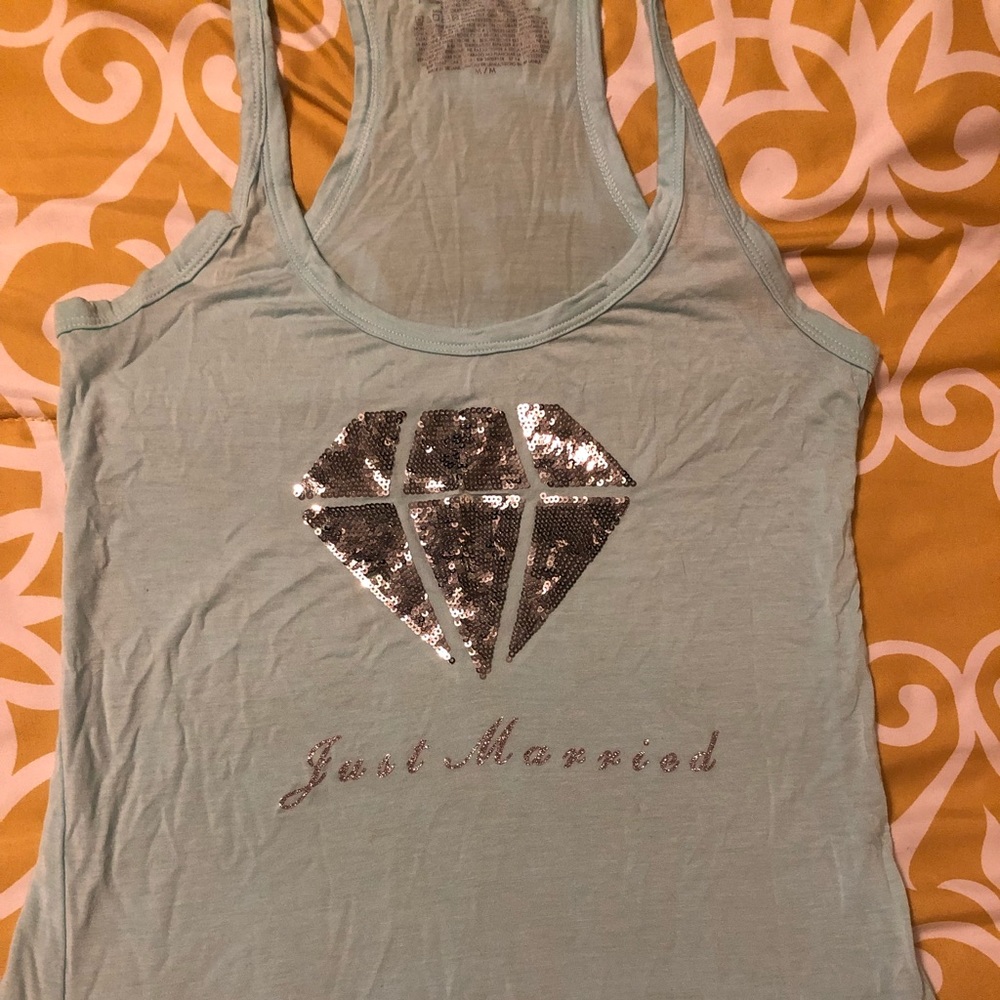 Just married tank top